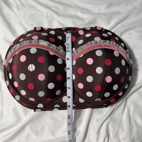 Bra(g) “The Bra Bag” – Hard Shell Travel Case – Polka Dot – Brown/Pink/White - Picture 8 of 12